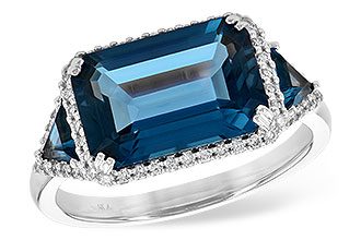 M236-02133: LDS RG 4.60 TW LONDON BLUE TOPAZ 4.82 TGW (12x8MM)