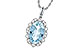 M236-05760: NECKLACE 2.40 AQUA 2.57 TGW (12x8MM AQ)