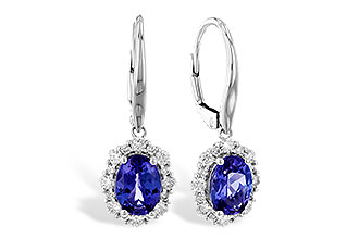 M319-68460: EARR 1.28 TW TANZANITE 1.72 TGW (7x5 OVAL)