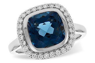 M319-70306: LDS RG 3.85 LONDON BLUE TOPAZ 4.15 TGW (9MM LBT)