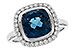 M319-70306: LDS RG 3.85 LONDON BLUE TOPAZ 4.15 TGW (9MM LBT)