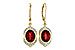 M320-54842: EARRING 3.06 GARNET 3.25 TGW