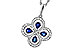 M320-56679: NECKLACE .68 SAPPHIRE TW .96 TGW