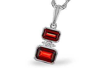 M320-56697: NECK .98 TW GARNET 1.01 TGW