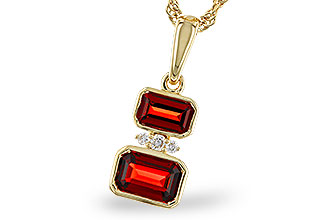 M320-56697: NECK .98 TW GARNET 1.01 TGW