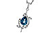 M320-58515: NECK 1.20 LONDON BLUE TOPAZ 1.25 TGW (8x6MM LBT)