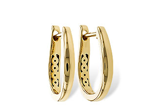 M320-60342: GOLD EARRINGS (15MM)