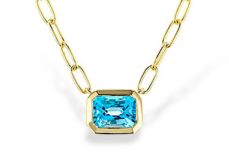 M320-60351: NECKLACE 1.20 SWISS BLUE TOPAZ (18")