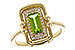 M320-63015: LDS RG .72 PERIDOT .84 TGW (8x4MM PER)