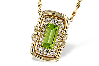 M320-63033: NECKLACE .72 PERIDOT .84 TGW (8x4MM PER)